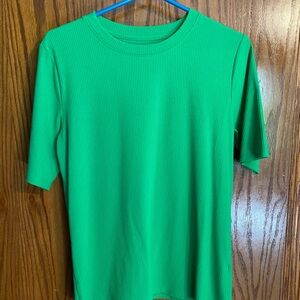 Simply Vera Vera Wang Bright Green Short Sleeve Tee